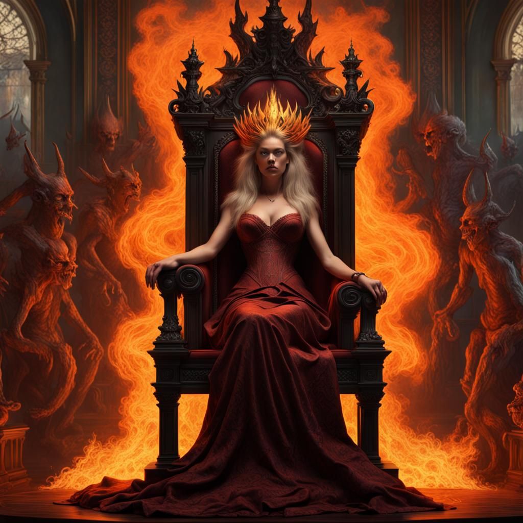 Queen of hell - AI Generated Artwork - NightCafe Creator