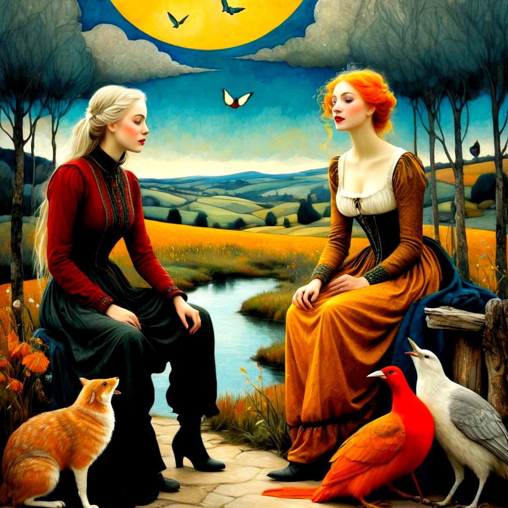 Medieval Ladies and Fantastic Beasts on Ancient Parchment