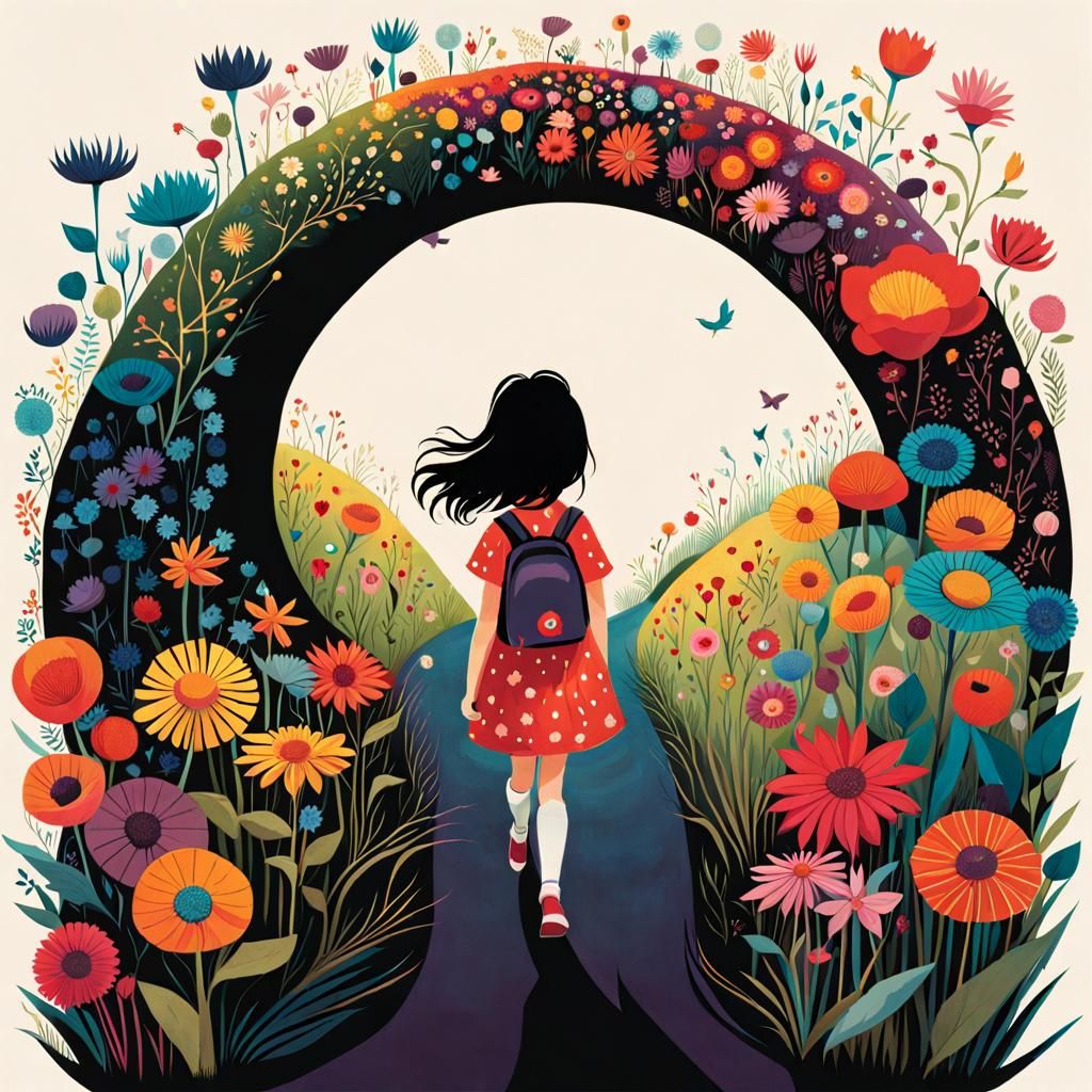 Vers le monde des fleurs   by @Raphaelle