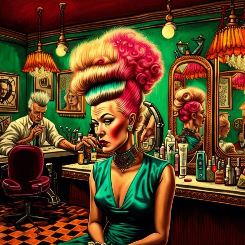 Hairdresser 1 - AI Generated Artwork - NightCafe Creator