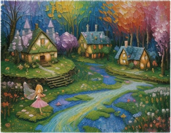 a fairy village