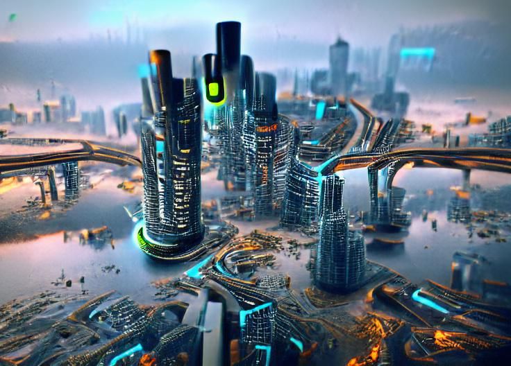 Cyberpunk Futuristic City –