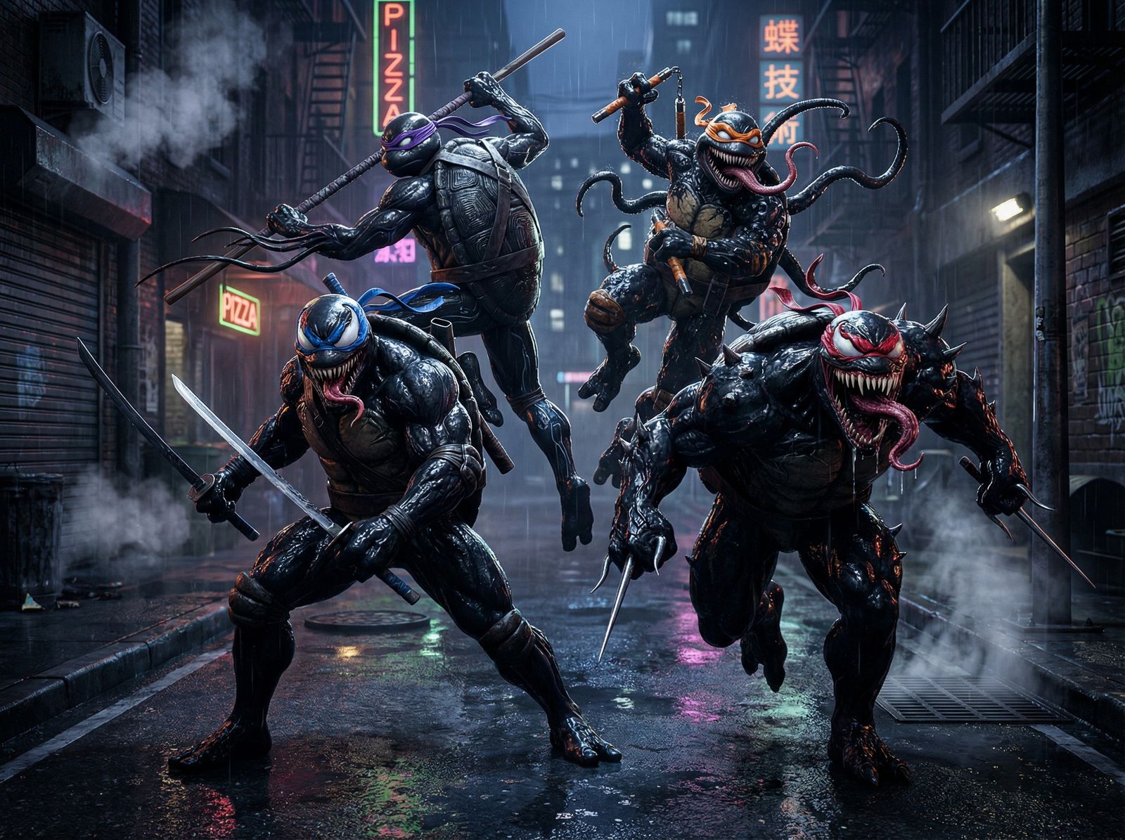 Venomized Ninja Turtles