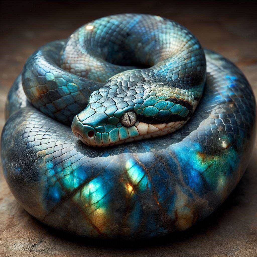 Glowing Rock snake