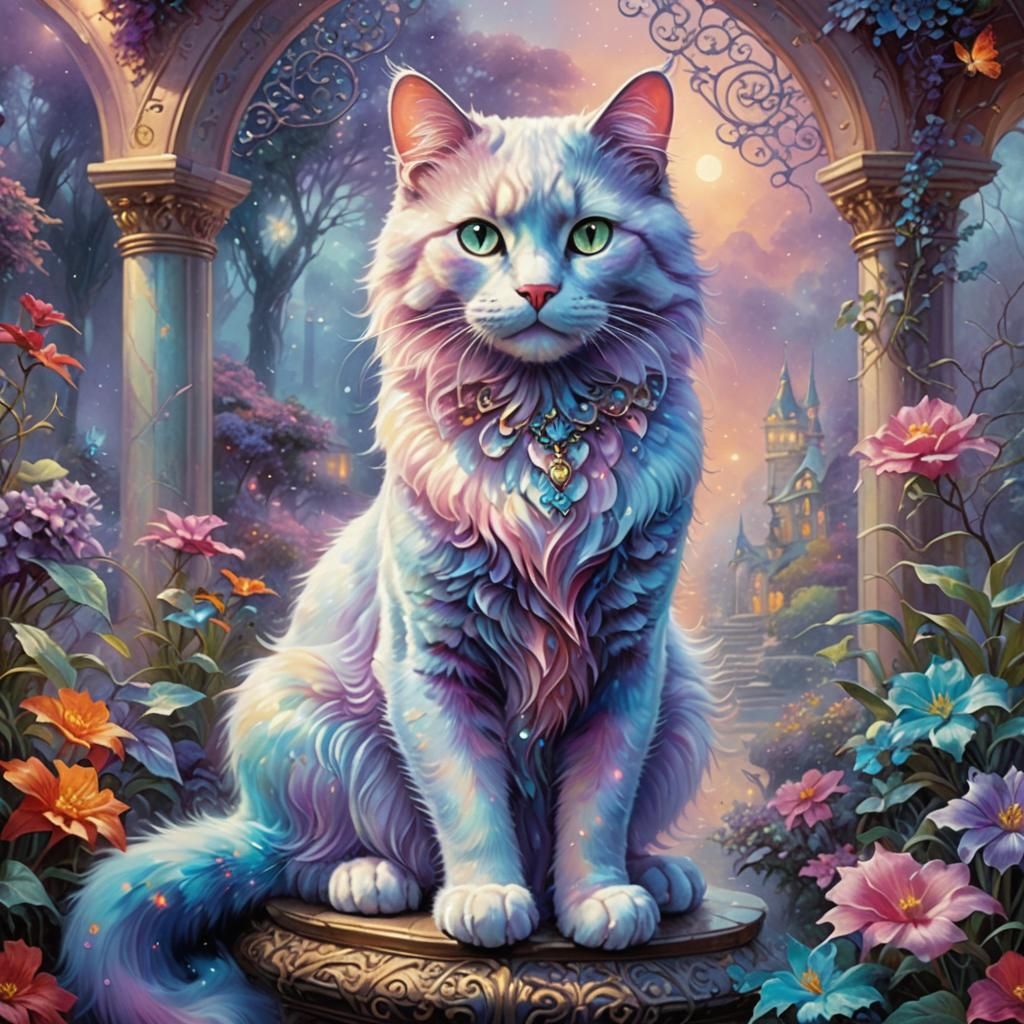 Pastel Cat  by @Jazzmyn