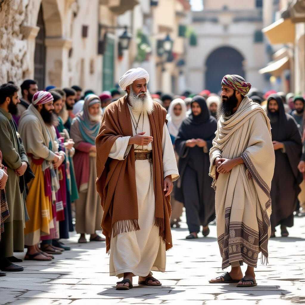 An affluent pharisee  ignoring common people   by @Snigdha 