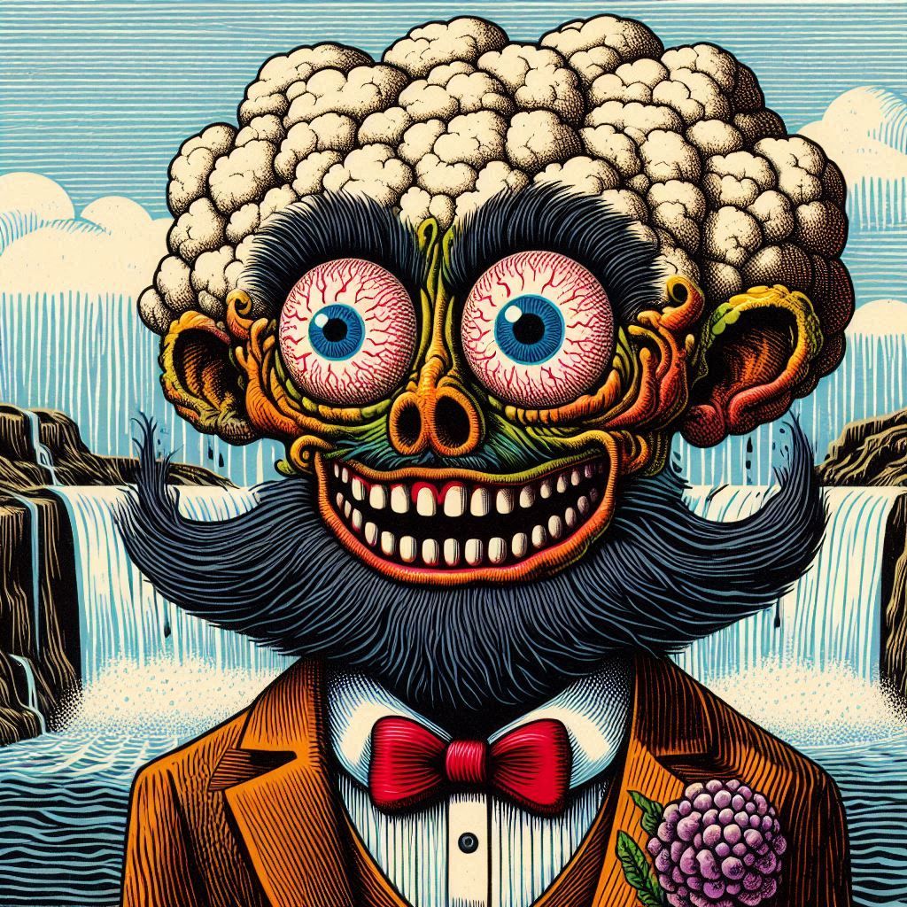 Grotesque Cauliflower Monster