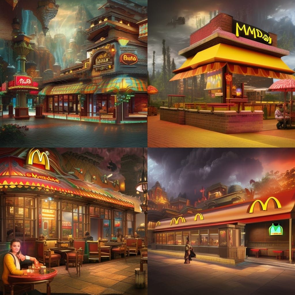 Fantasy McDonald's AI Generated Artwork NightCafe Creator