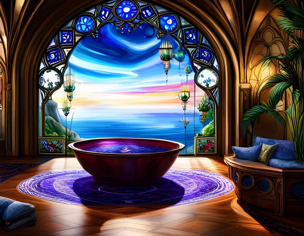 Bath with a view