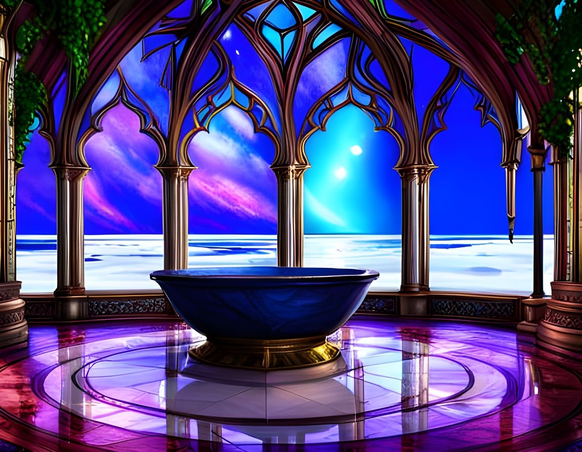 Bath on an ice world