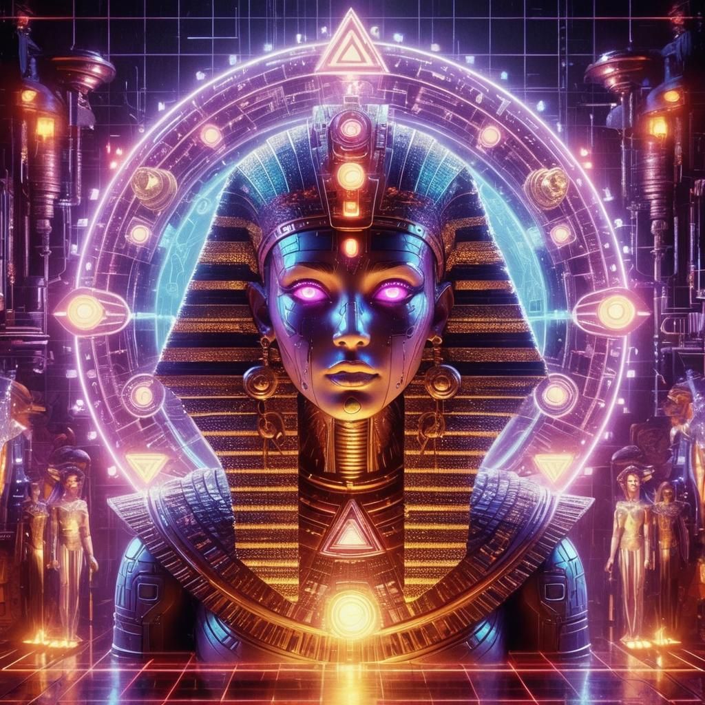 Cyberpunk Cleopatra 1 - AI Generated Artwork - NightCafe Creator