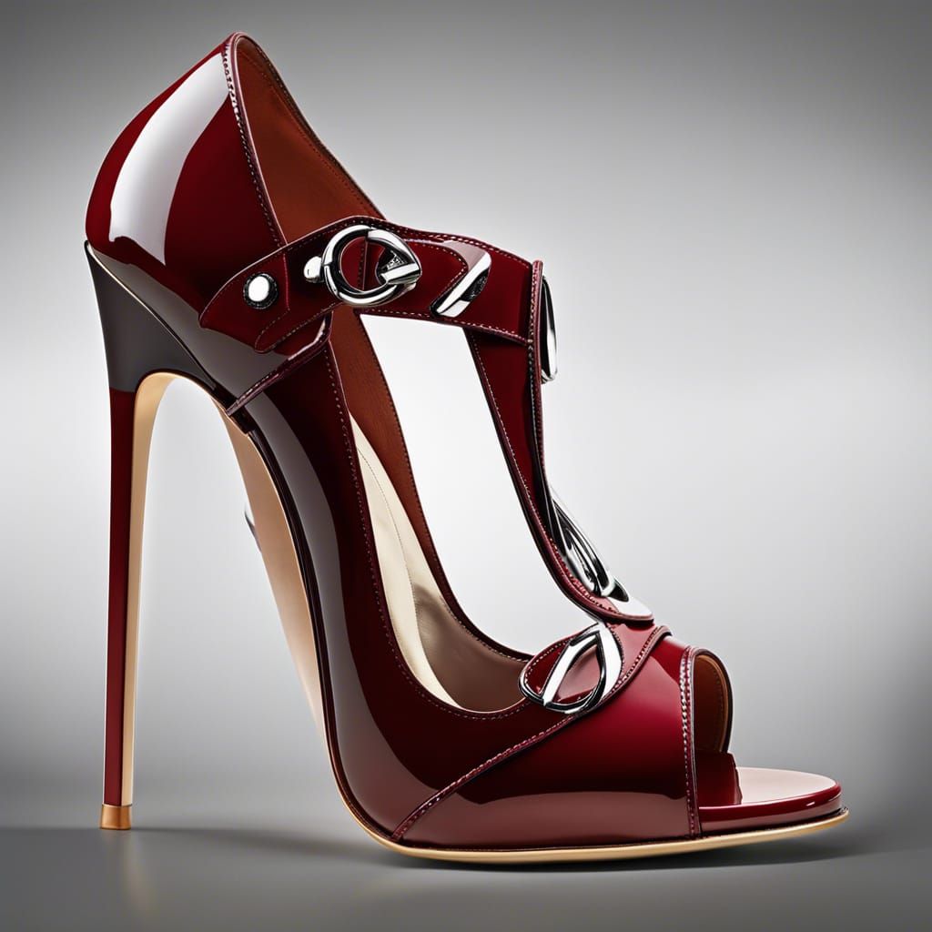 Red ultra high sandals 2