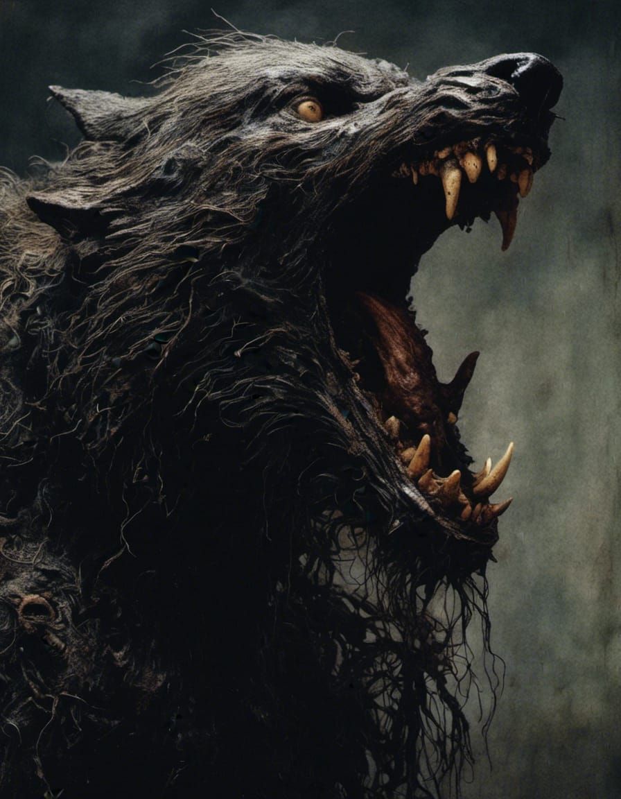 <lora:Nightmare:1.0> Complex single werewolf howling at the moon  , nightmare,     by Sarah Moon , Bill Henson, Masahisa Fukase, Nicola Samo...