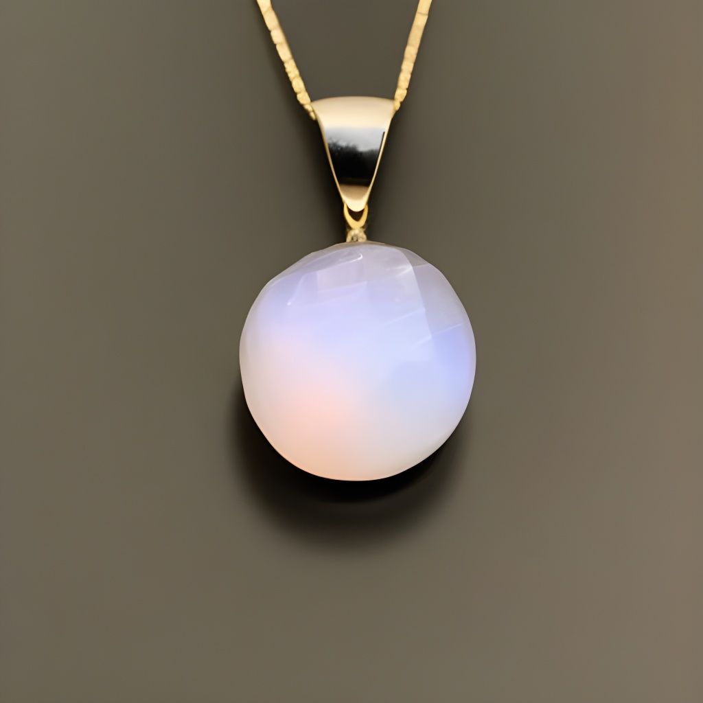 Opaque crystal necklace