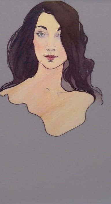 water color, transparent washes, loose brush work, diffuse a...