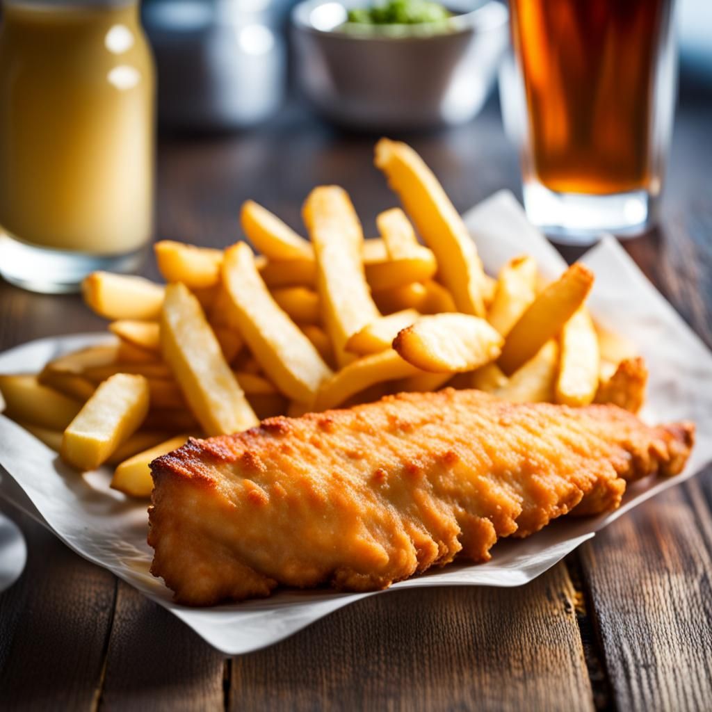 fish and chips uk  by @Mikeydred