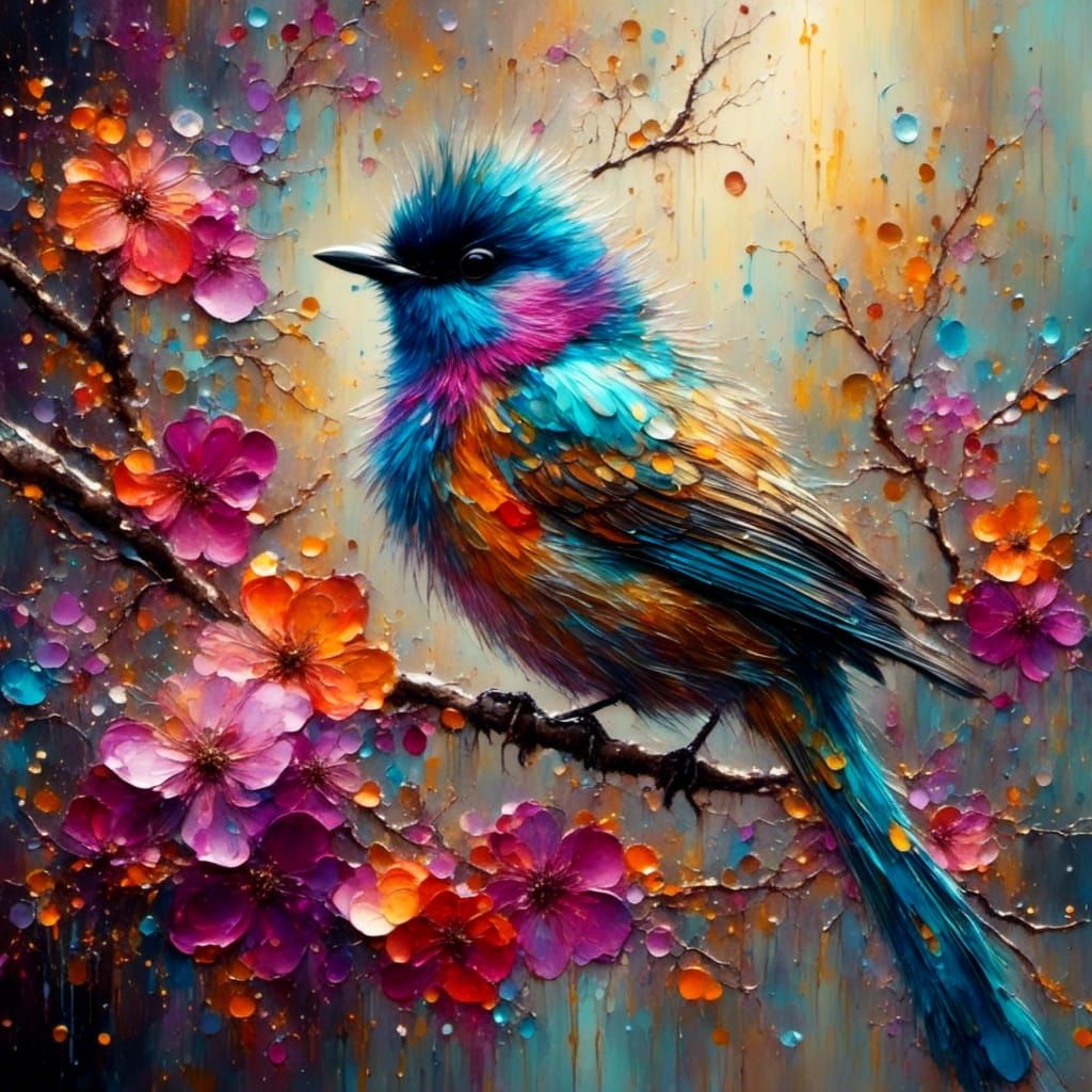 Fluffy Birdie   by @Anna