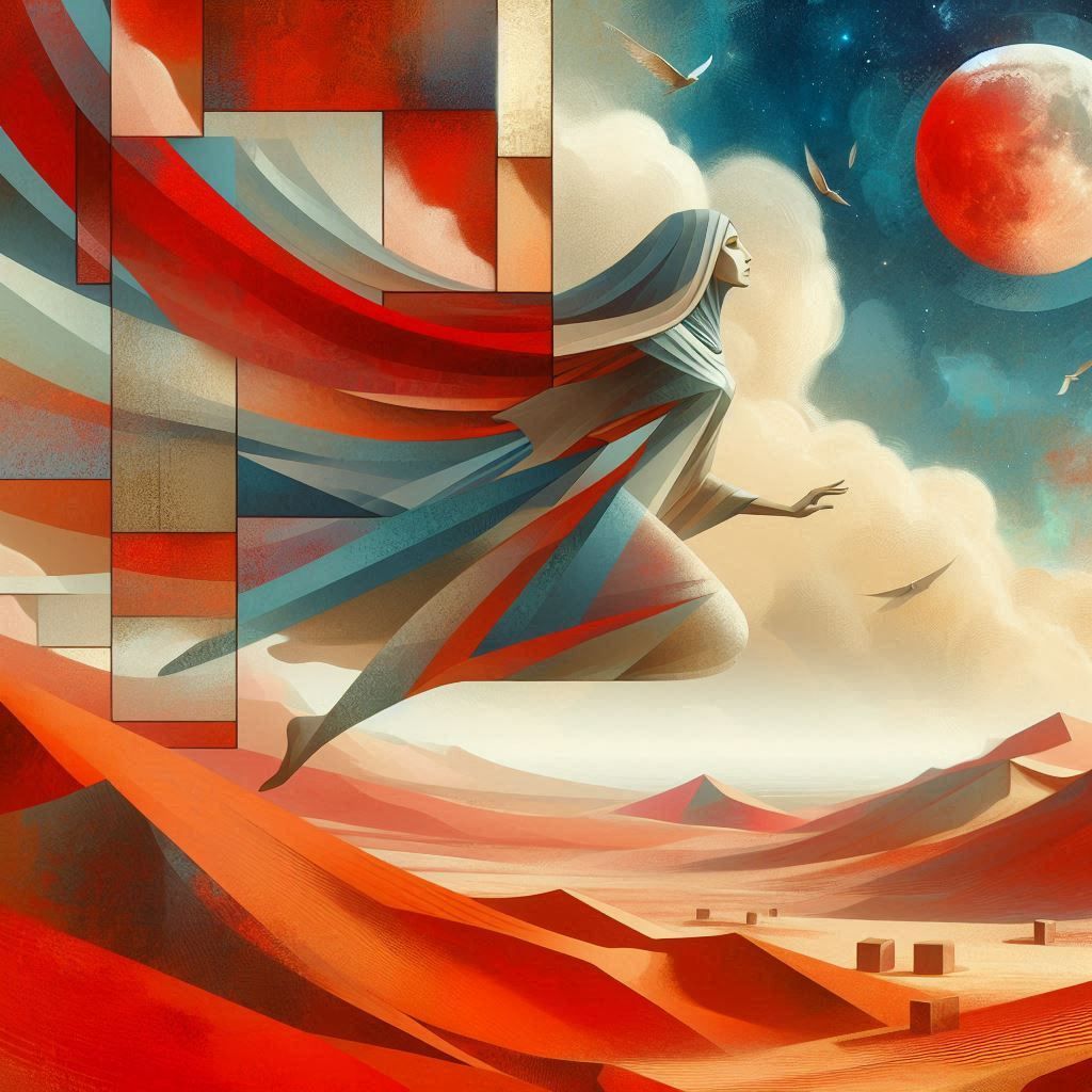 femme voilée cubiste