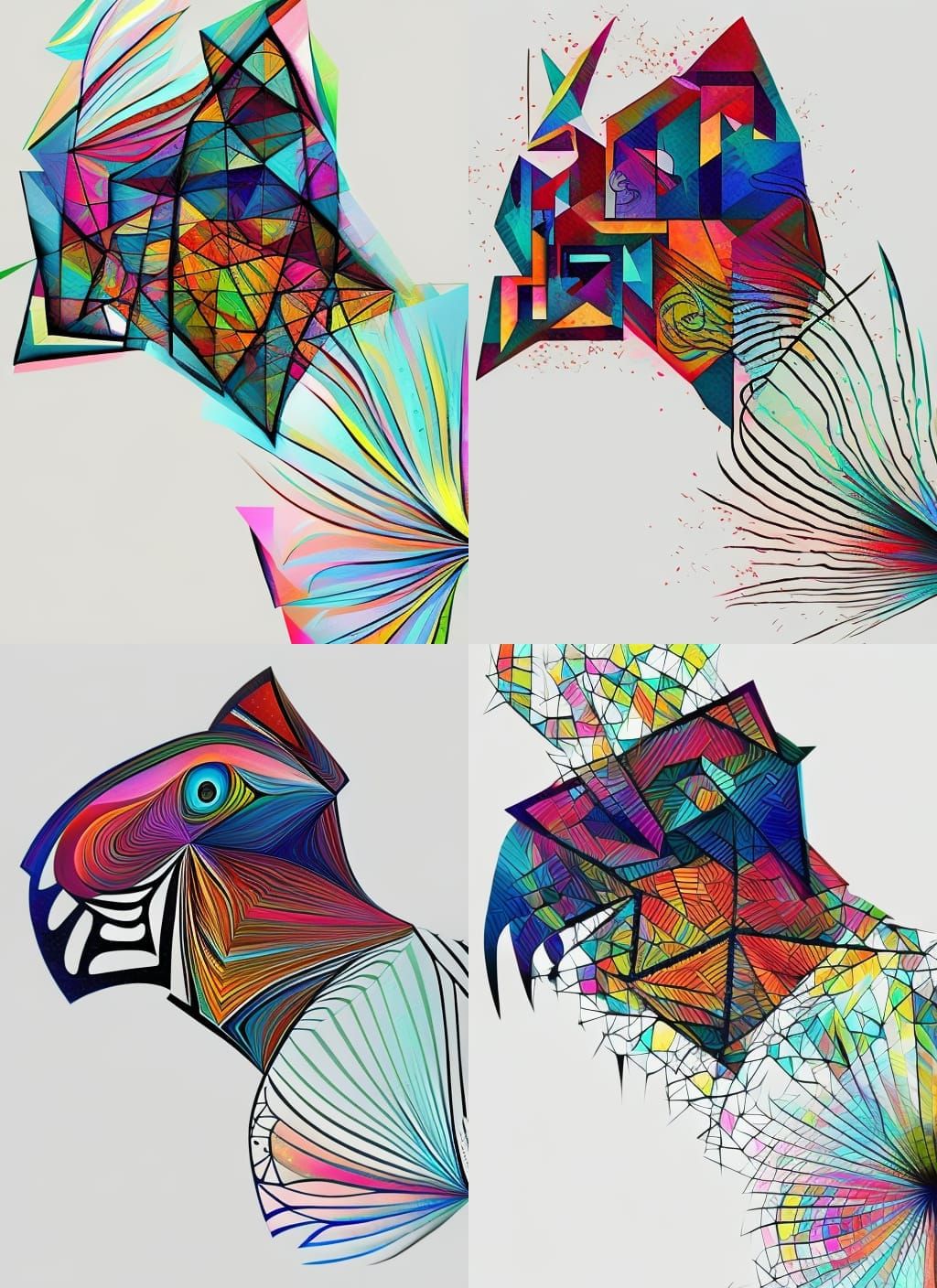 An abstract bird