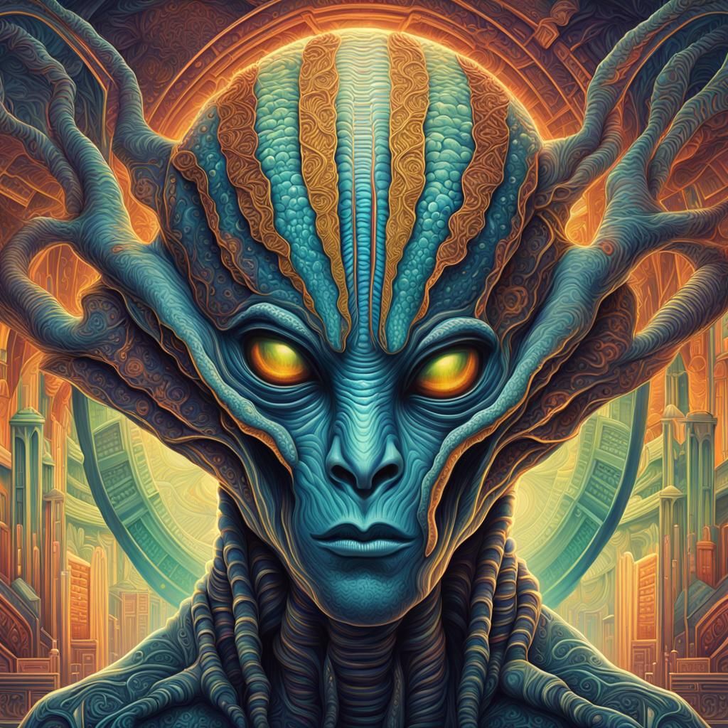 alien art illustration - AI Generated Artwork - NightCafe Creator