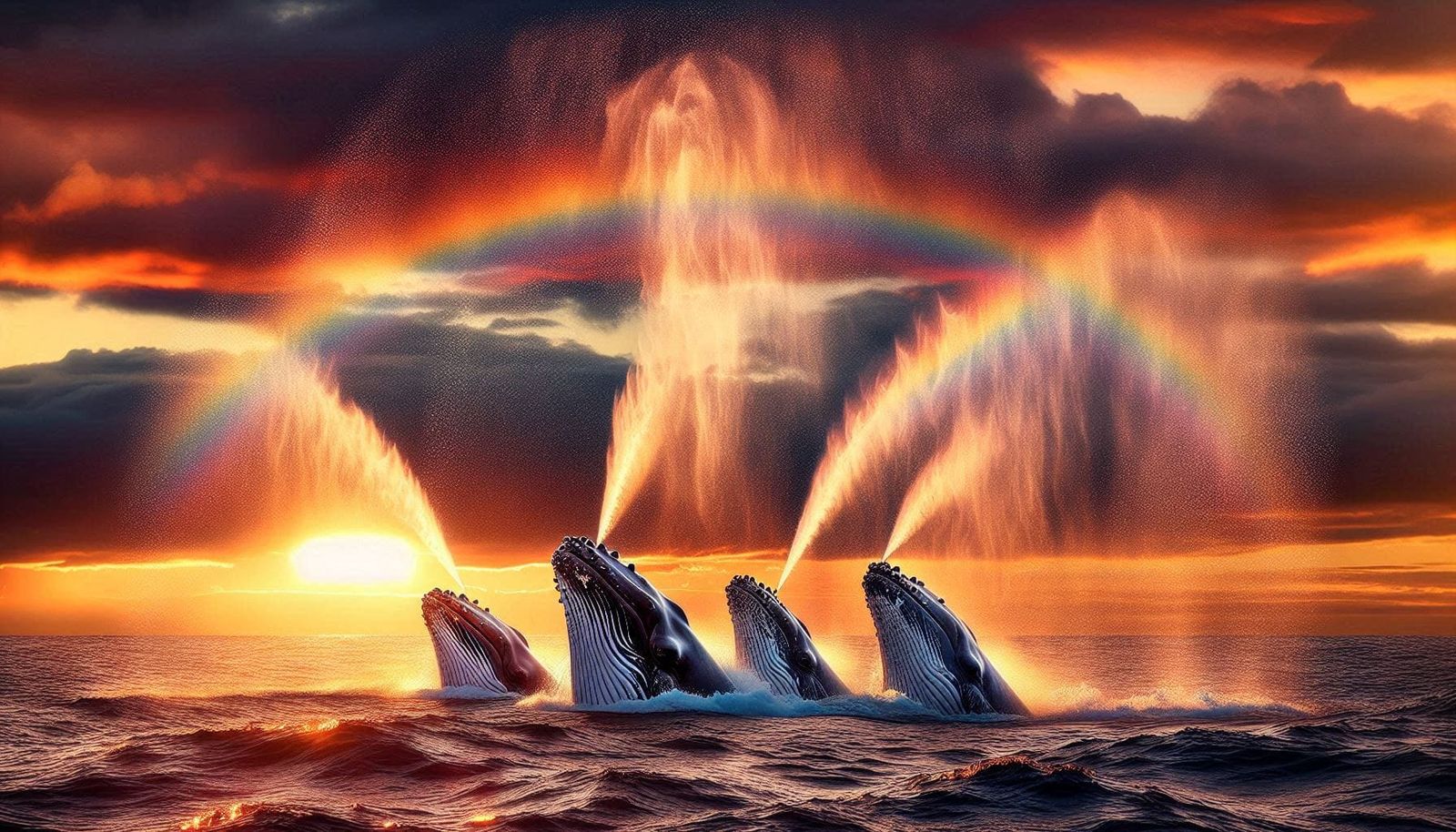 Whales and Rainbow (Gallery)