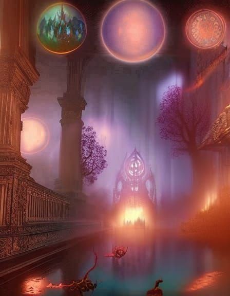 Elemental Orbs - AI Generated Artwork - NightCafe Creator