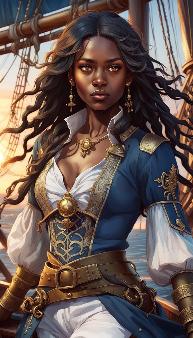 Pirate Girl. - AI Generated Artwork - NightCafe Creator