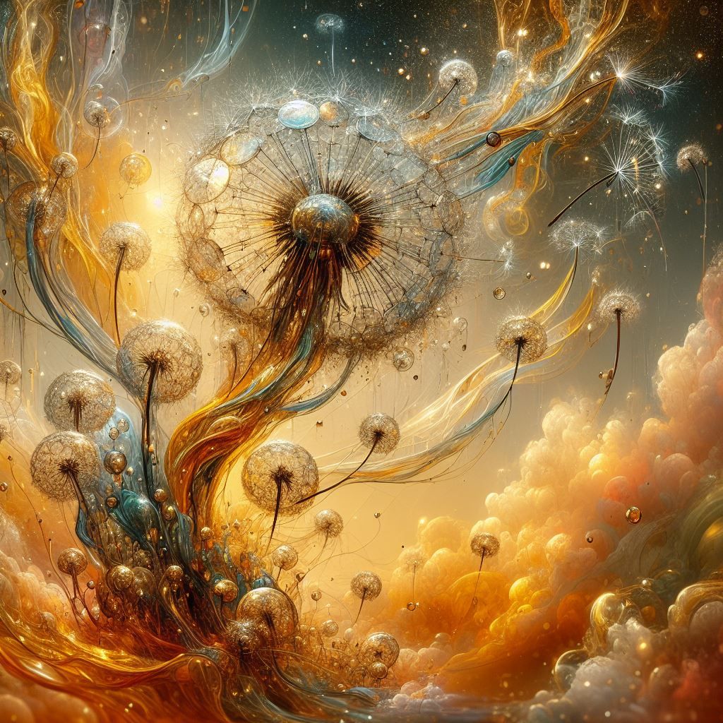 dandelions sculpture