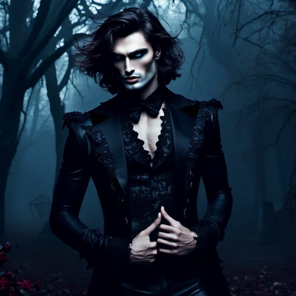 <lora:Male Vampires:1.0>Alice in a Dark Wonderland