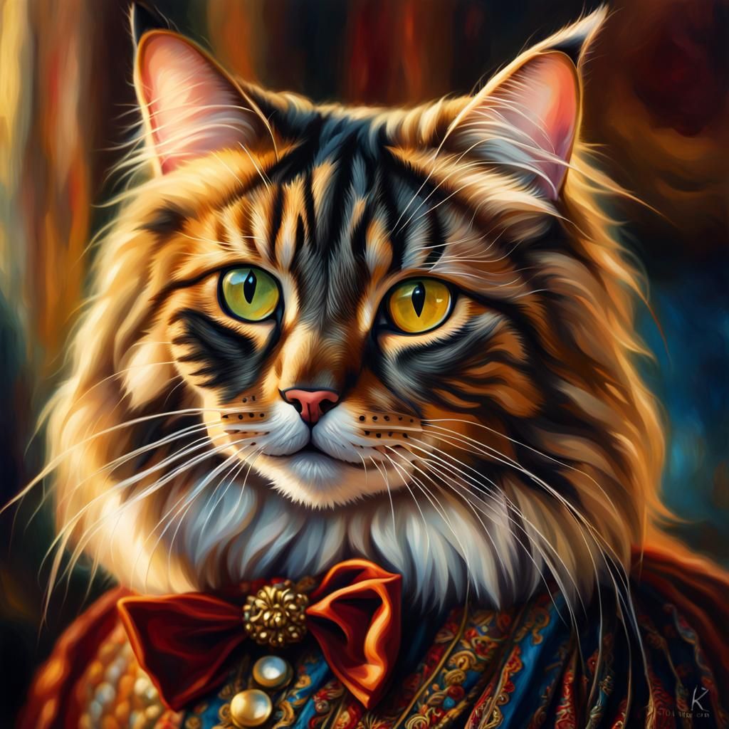 Victorian Tabby - AI Generated Artwork - NightCafe Creator