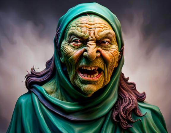 A creepy gypsy lady