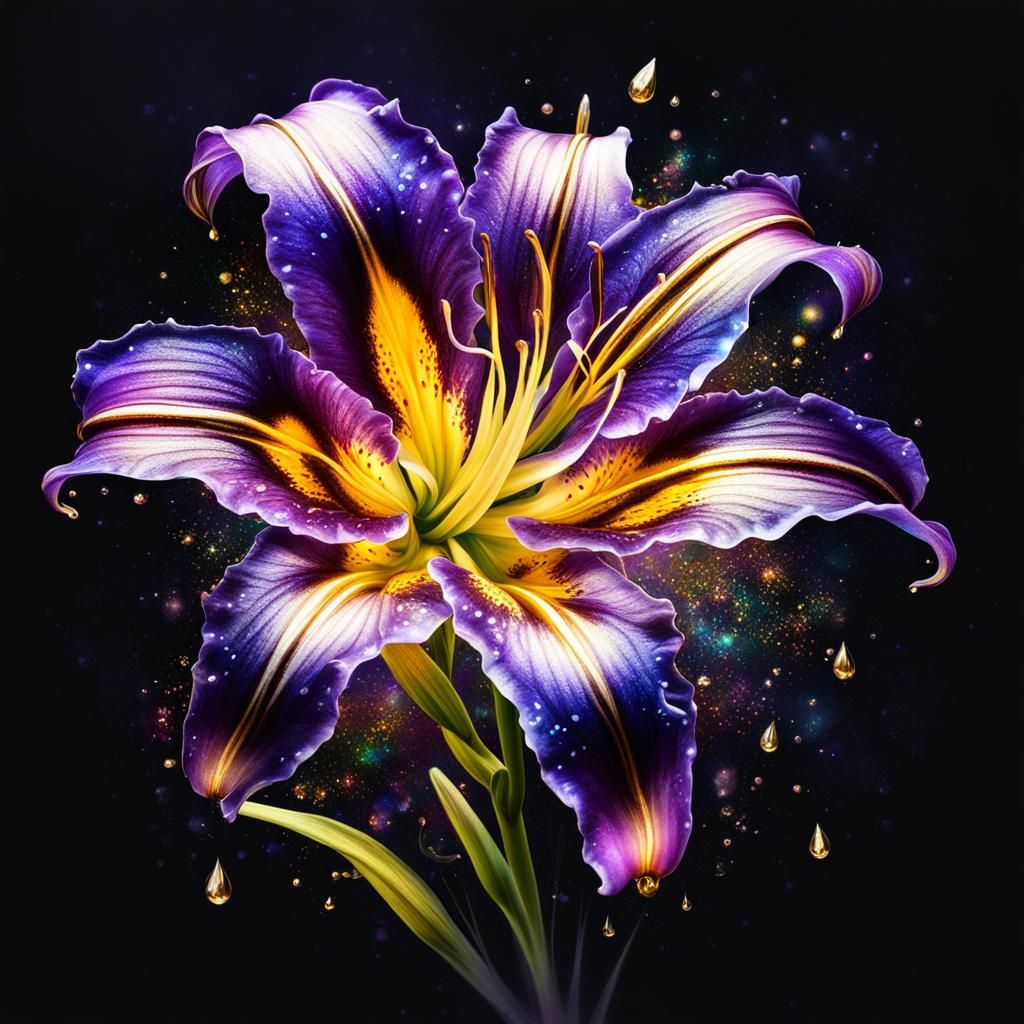 Purple Day Lily   by @Michael Perzel 