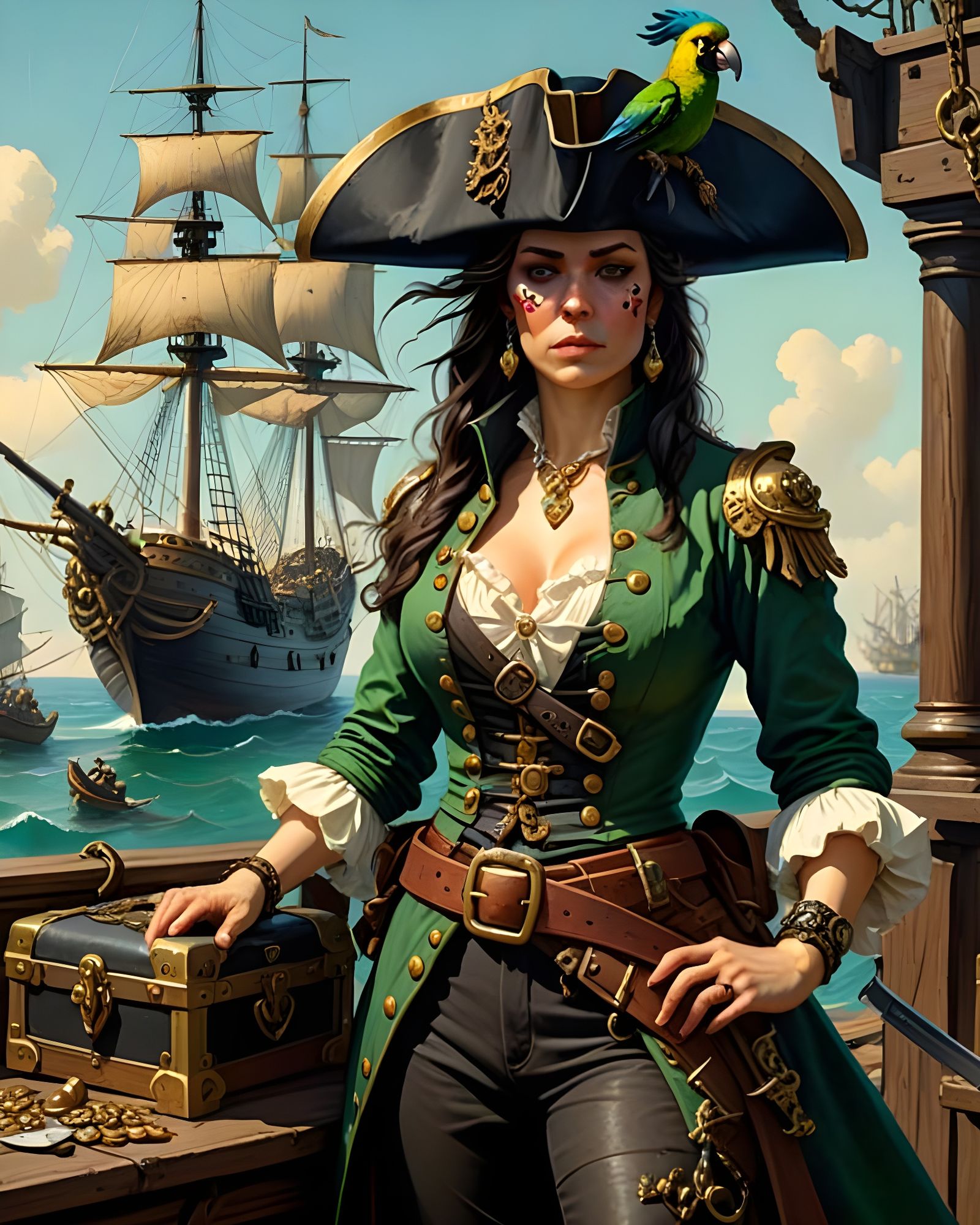 Anne Bonny from the Golden Age of Piracy  by @Gary Murakami