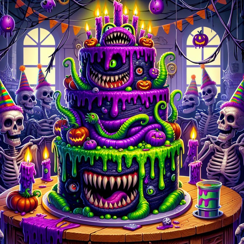 The creepy Birthday cake