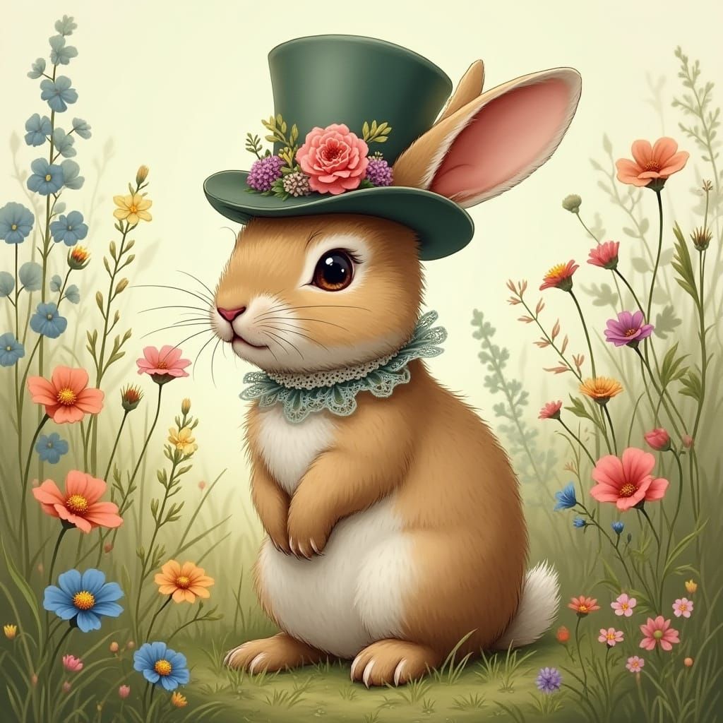 A Bunny With a Hat