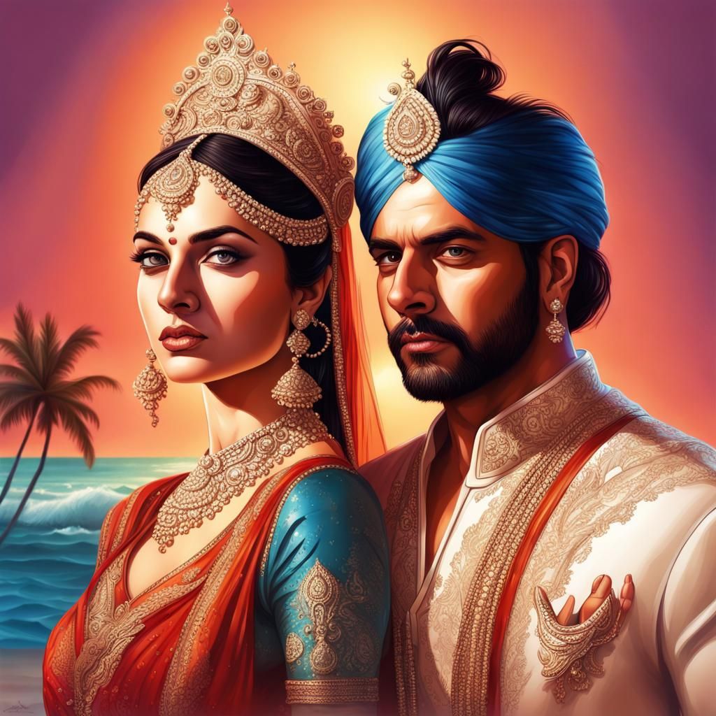 Indian King And Queen AI Generated Artwork NightCafe Creator indian-king-and-queen-ai-generated-artwork-nightcafe-creator