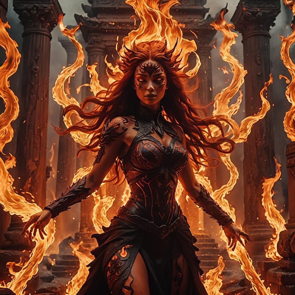 Dancing Fire Elemental in Hellfire