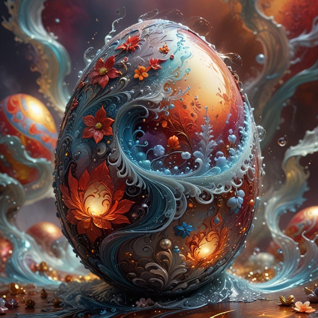 Easter Egg. Abstraction.  by @Velma