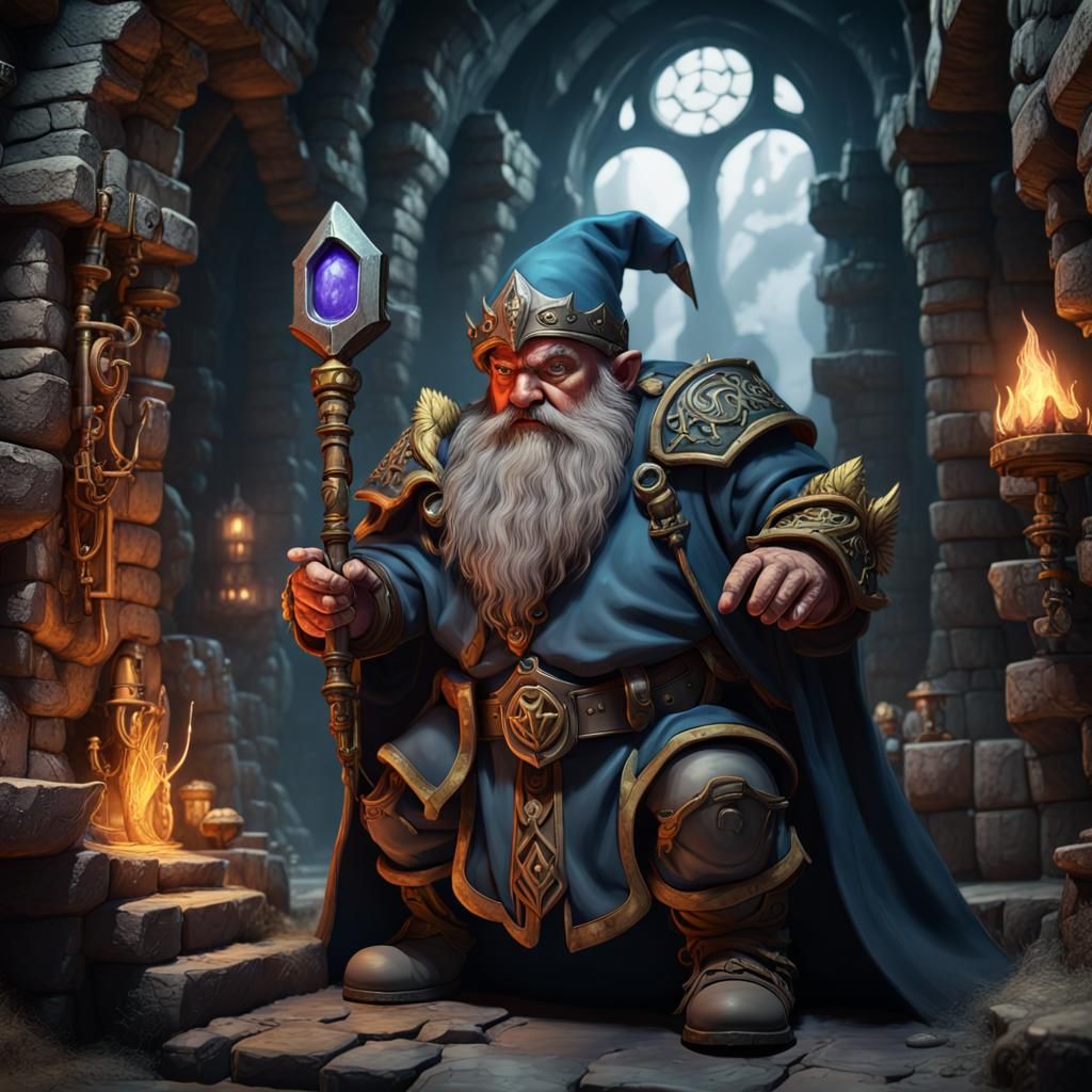 master wizard dwarf - AI Generated Artwork - NightCafe Creator