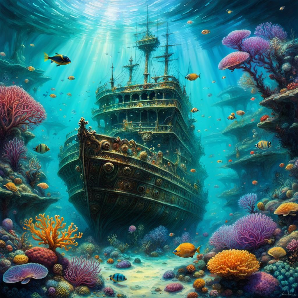 Underwater shipwreck