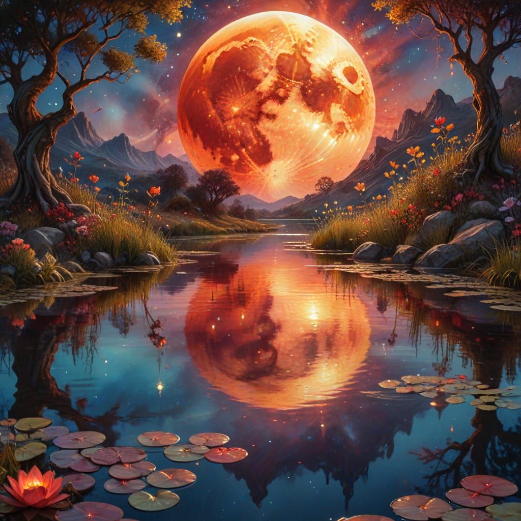 Blood Moon   by @Verna-Ann Swaine