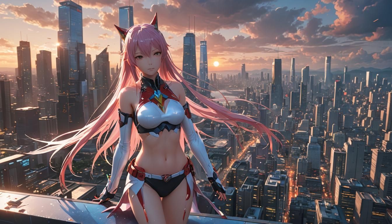 By artist "anime", 3d anime art, inspired by WLOP, Artstatio...