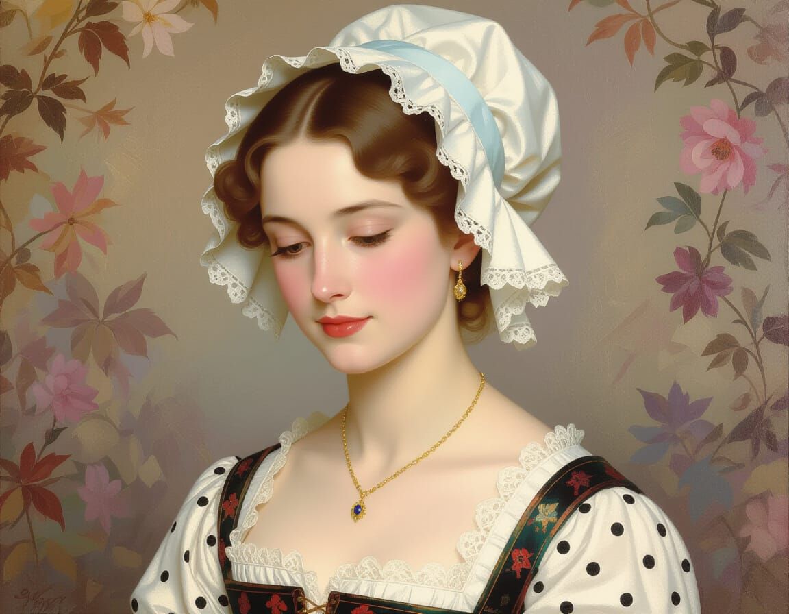 A 26 years old, serene, happy Anne Hathaway, wife of  William Shakespeare, in 1582, the year of their ...  by @SweetWilliam