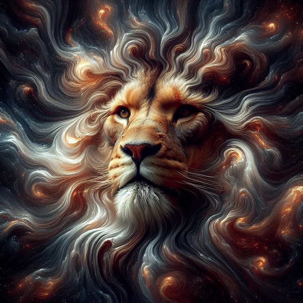 lion's face