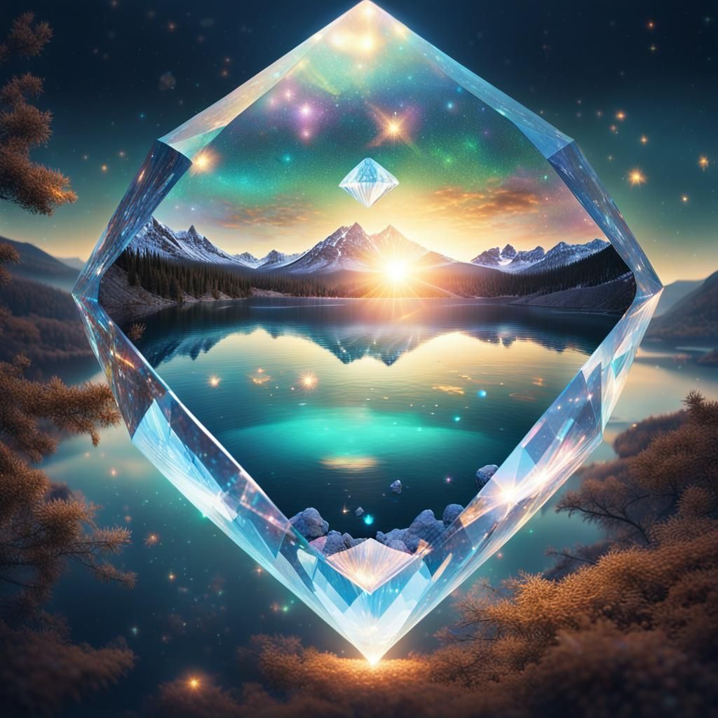 holographic mountainscape 