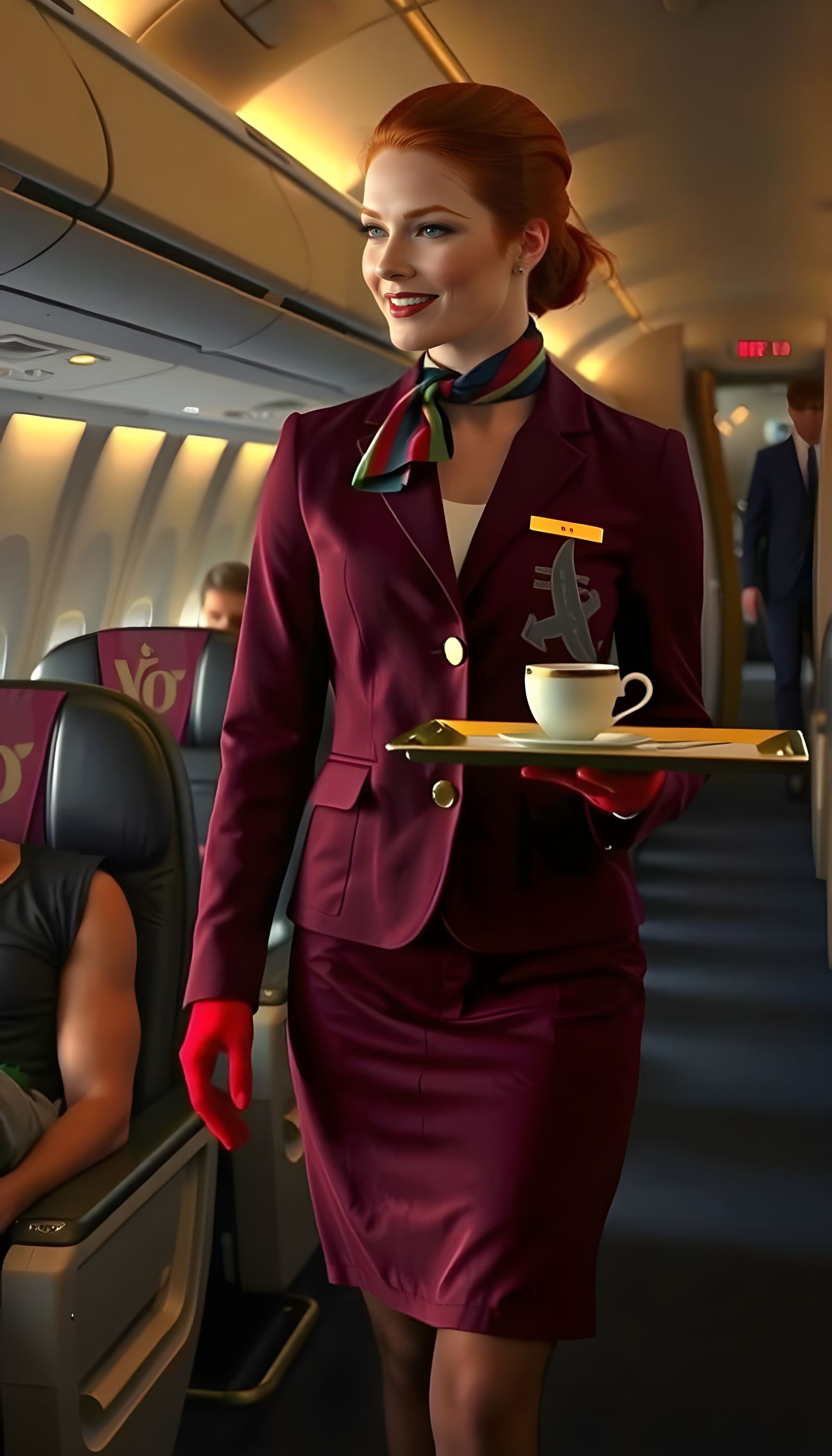 The Friendly Flight Attendant  by @HiJinks