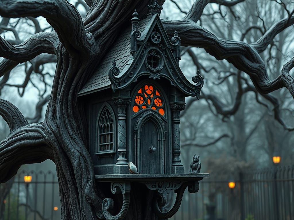 The Adams Family's Bird House   by @Apparition