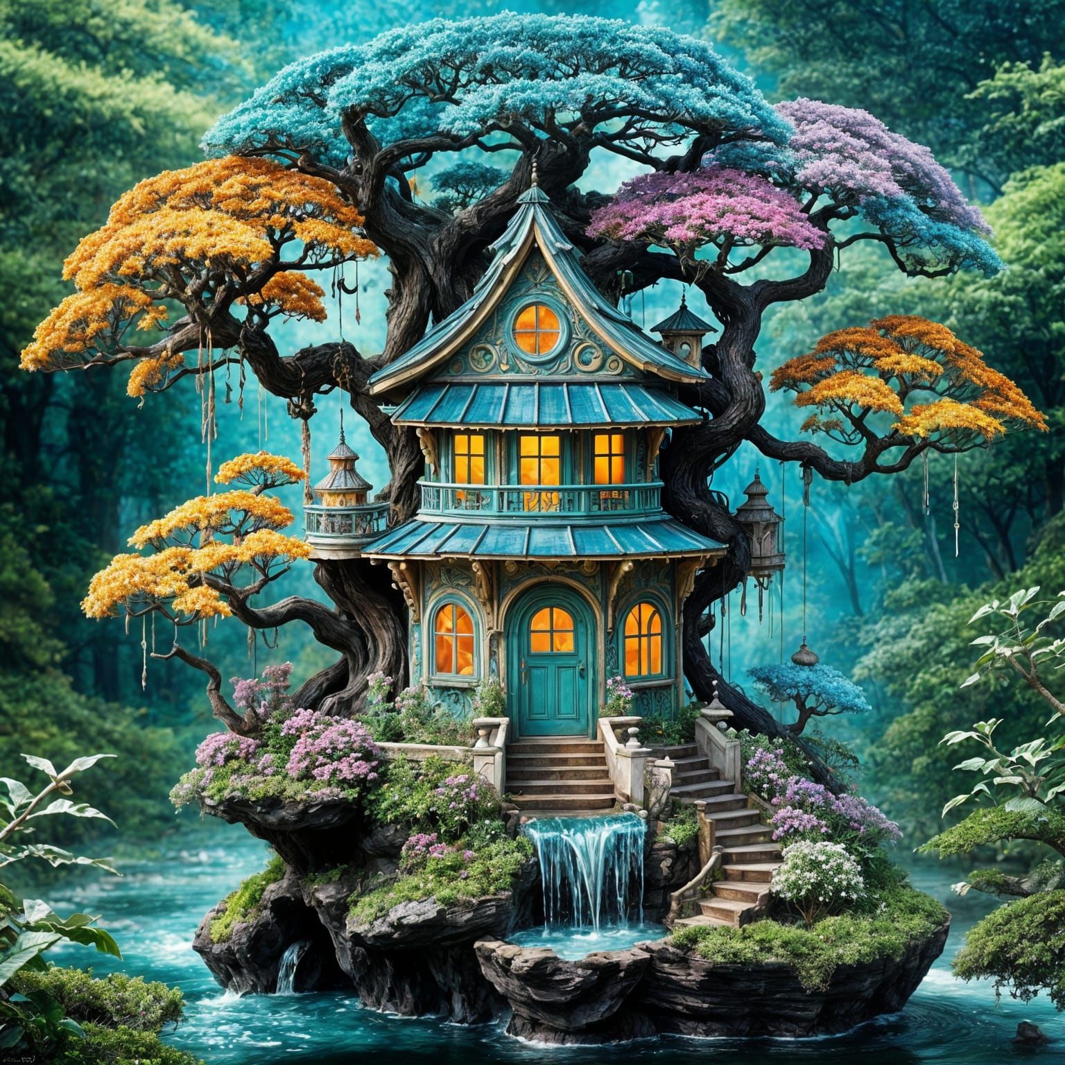 Bonsai House  by @RedPixie