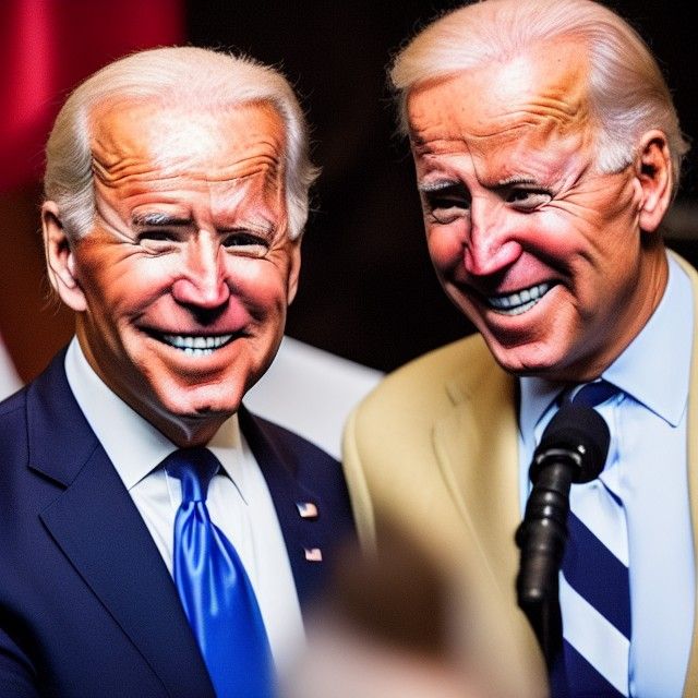 Joe Biden with Donald Trump, as best friends, sharp focus 8K...