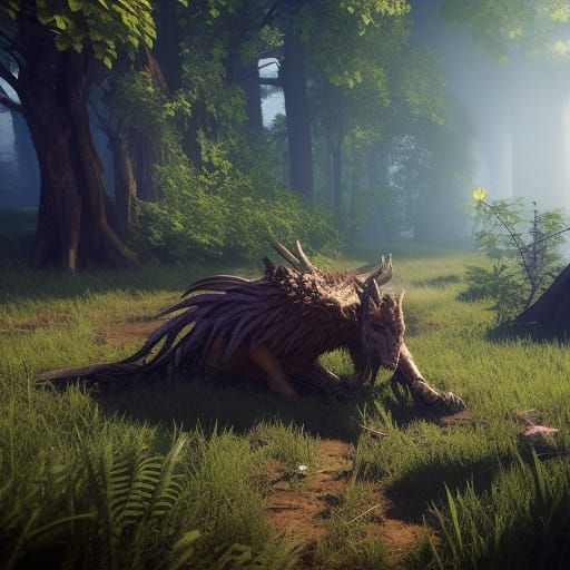 Druid 3D Game Cinematic Feel, Epic 3D Videogame Graphics, Intricately ...